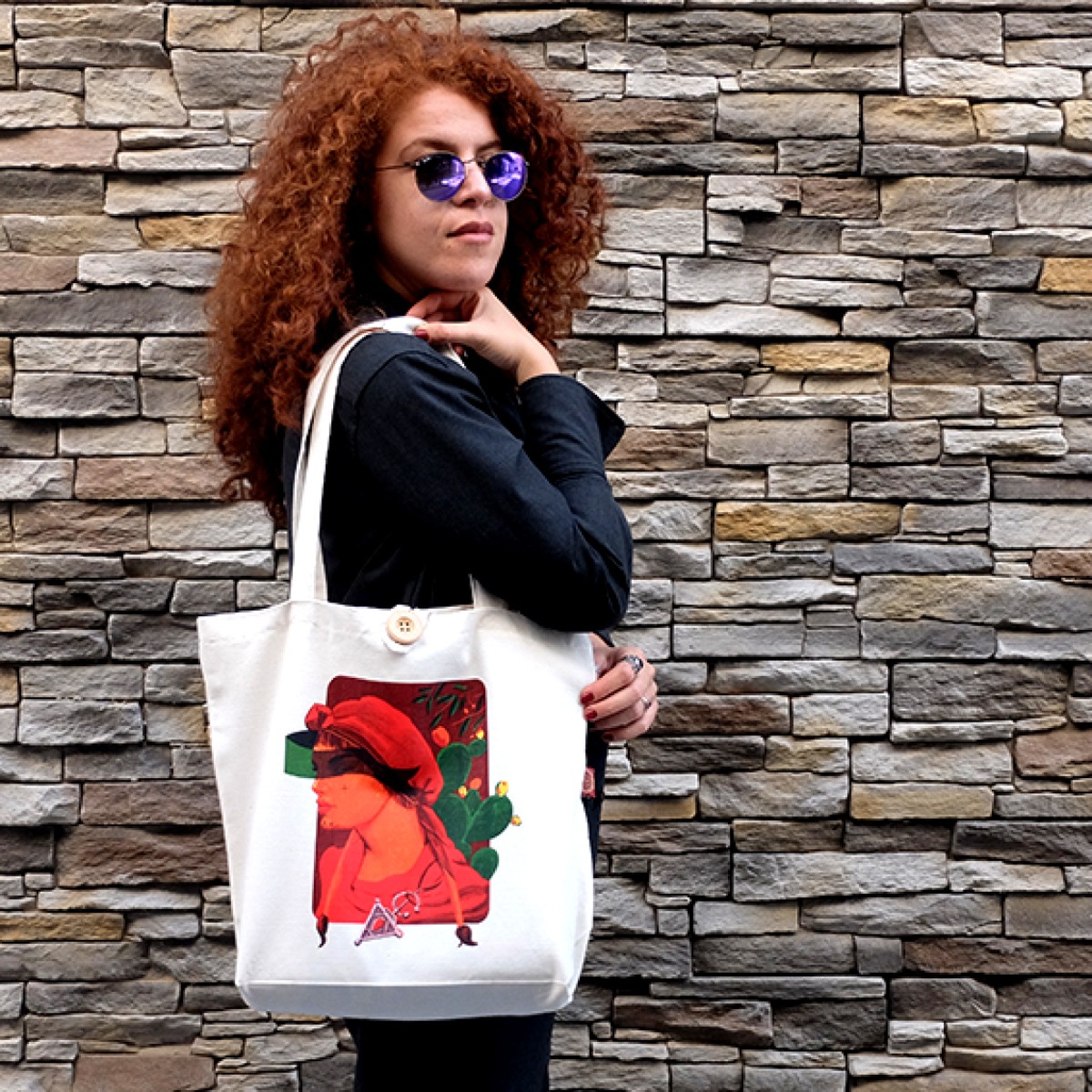 TOTE BAG -FLEUR DE BARBARIE-